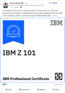 drew-grone-ibm-z-skills-accelerator-success